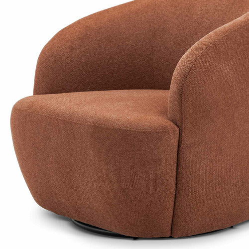 CONTINENTAL DESIGNS RUST ORANGE CUDDLE ARMCHAIR