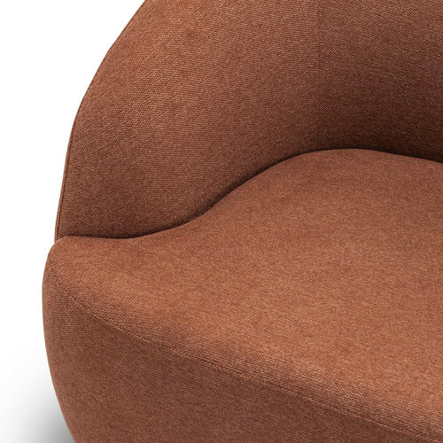 CONTINENTAL DESIGNS RUST ORANGE CUDDLE ARMCHAIR