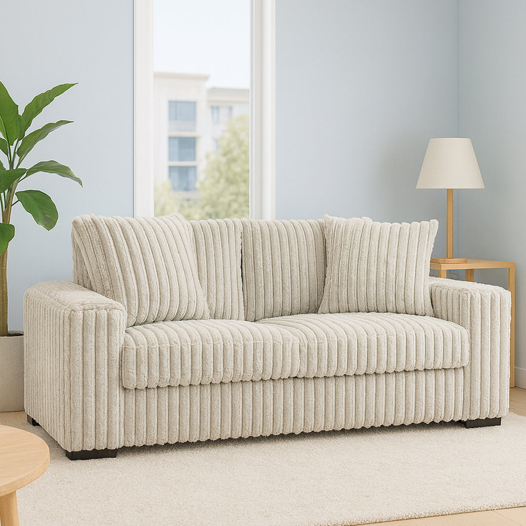 SACHA FABRIC 2.5 SEATER SOFA LIGHT GREY