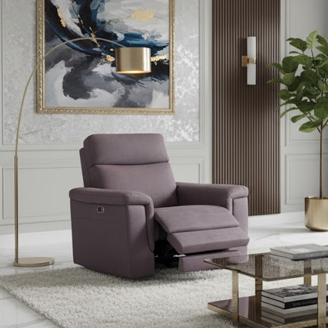 SERGIO FABRIC ELECTRIC RECLINER CHARCOAL