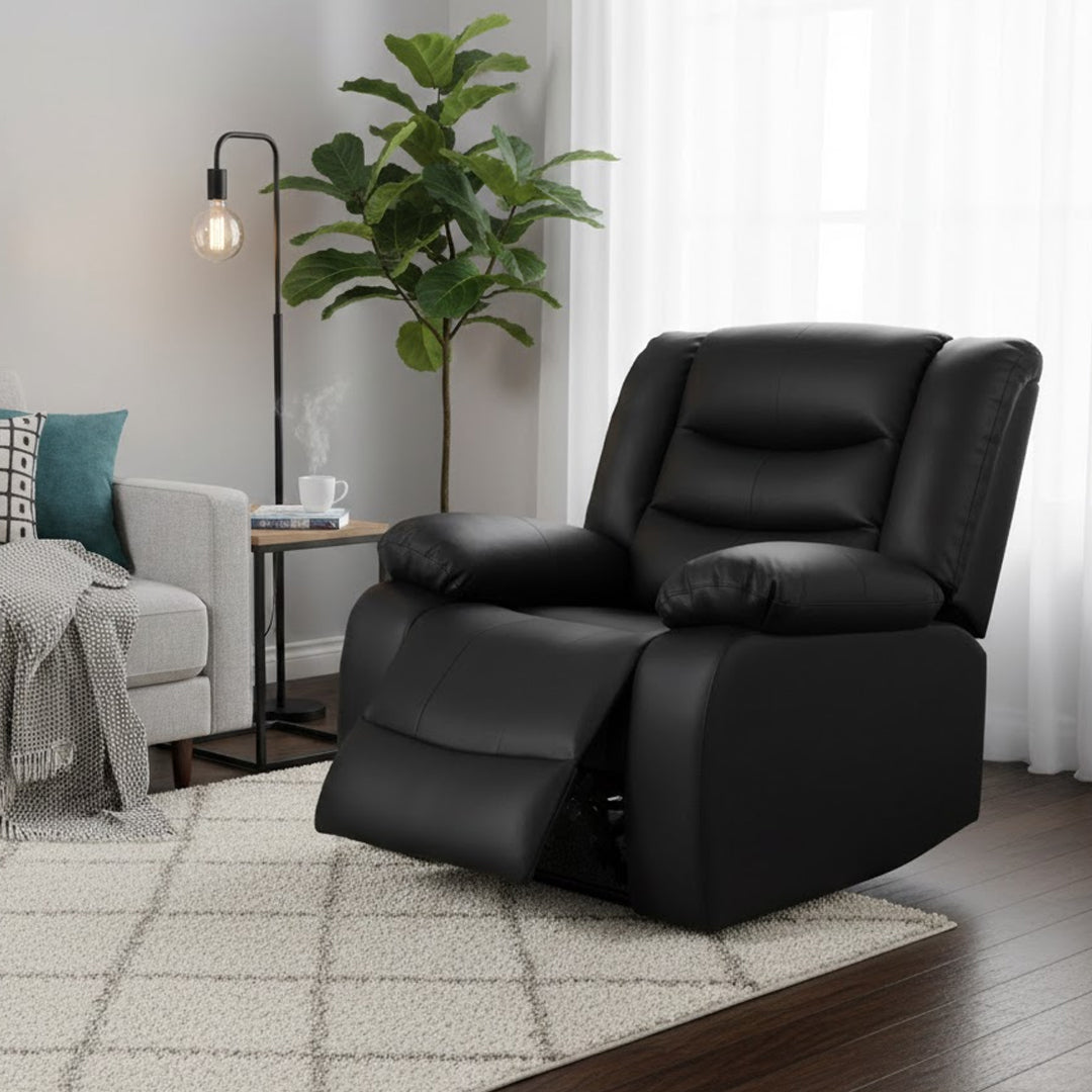 SOUTHERN STYLERS IPANEMA FAUX LEATHER RECLINER CHAIR