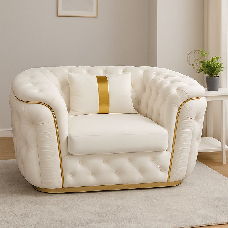 SOUTHERN STYLERS RALEIGH VELVET ARMCHAIR