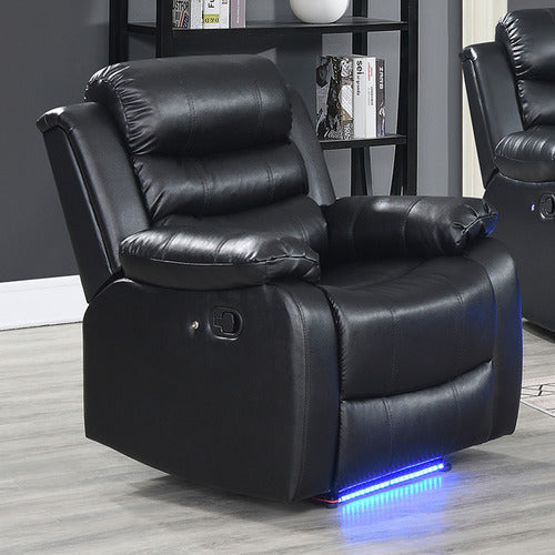 SOUTHERN STYLERS WILBUR FAUX LEATHER RECLINER ARMCHAIR