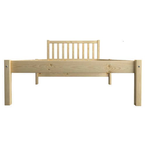 LIVING FUSION SABINA PINE WOOD BED FRAME