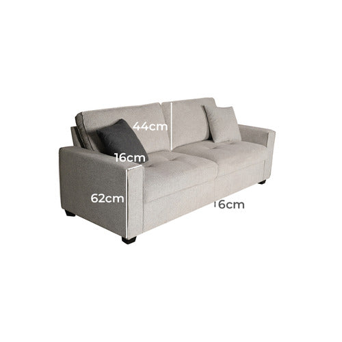 SOUTHERN STYLERS SAMI 3 SEATER UPHOLSTERED SOFA