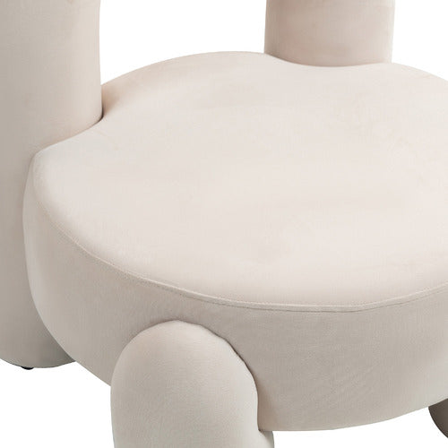 EVIE HOME SAMIR VELVET ACCENT CHAIR