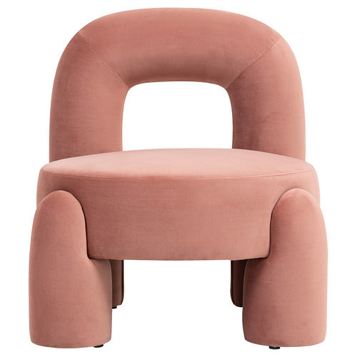 EVIE HOME SAMIR VELVET ACCENT CHAIR