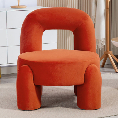 EVIE HOME SAMIR VELVET ACCENT CHAIR