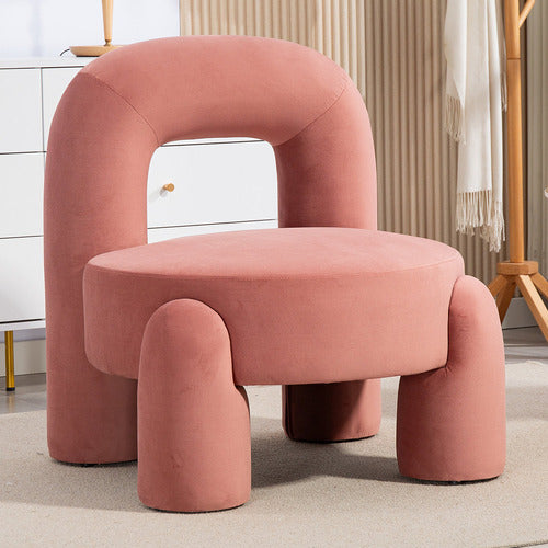 EVIE HOME SAMIR VELVET ACCENT CHAIR