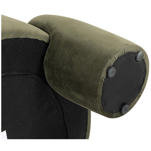 EVIE HOME SAMIR VELVET ACCENT CHAIR