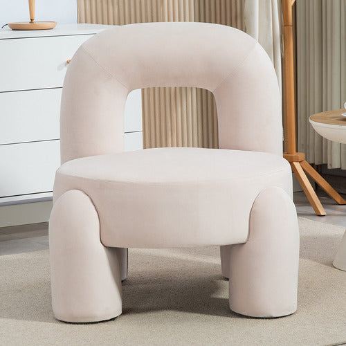 EVIE HOME SAMIR VELVET ACCENT CHAIR