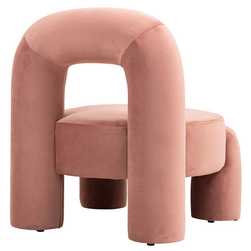 EVIE HOME SAMIR VELVET ACCENT CHAIR