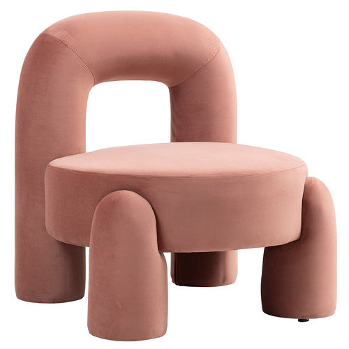 EVIE HOME SAMIR VELVET ACCENT CHAIR