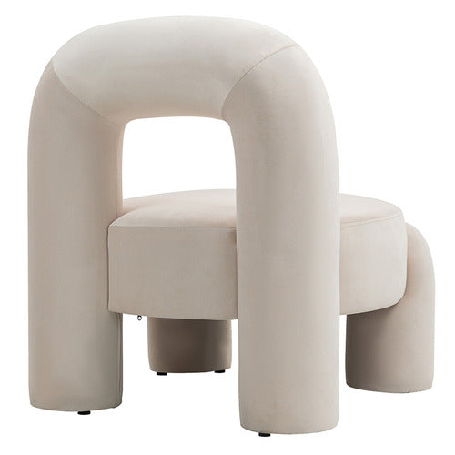 EVIE HOME SAMIR VELVET ACCENT CHAIR