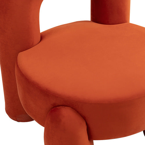 EVIE HOME SAMIR VELVET ACCENT CHAIR