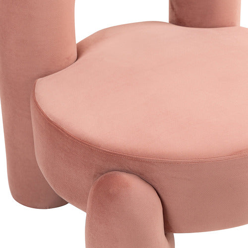 EVIE HOME SAMIR VELVET ACCENT CHAIR