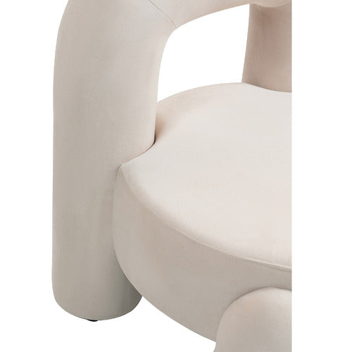EVIE HOME SAMIR VELVET ACCENT CHAIR