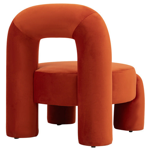 EVIE HOME SAMIR VELVET ACCENT CHAIR