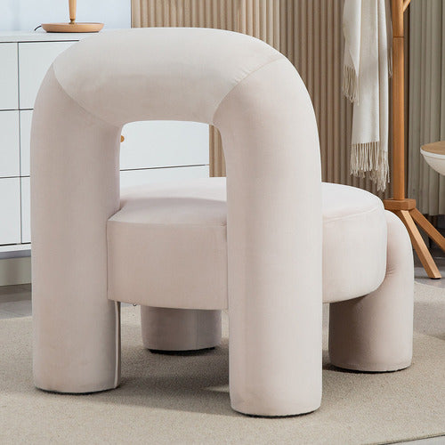 EVIE HOME SAMIR VELVET ACCENT CHAIR