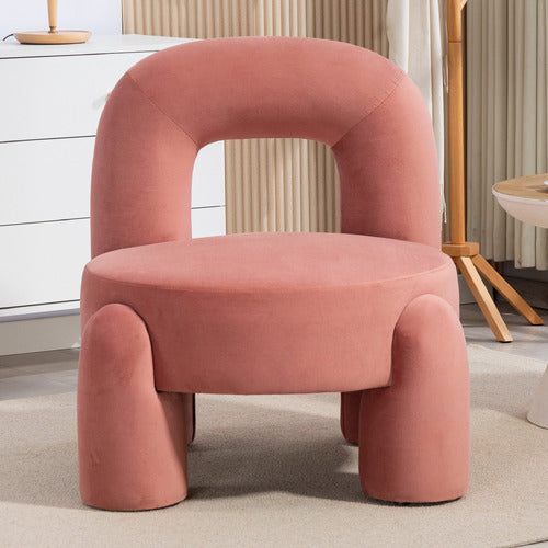 EVIE HOME SAMIR VELVET ACCENT CHAIR