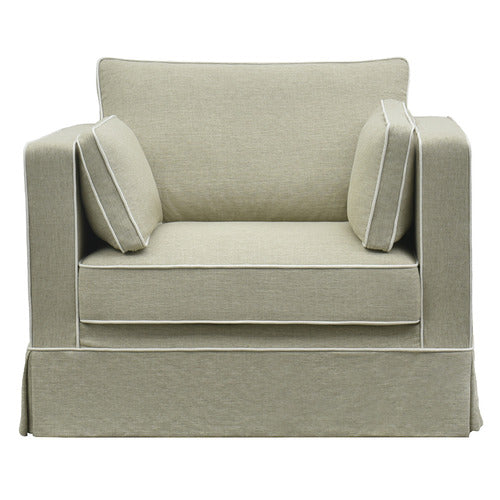 NORDIC STREET SAND STEVENSON SLIPCOVER ARMCHAIR