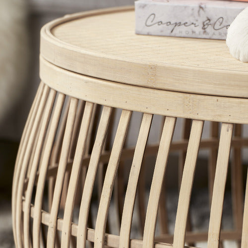 MADDISON LANE SARA BAMBOO COFFEE TABLES (SET OF 2)