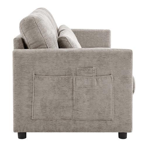 CORE LIVING SAULE 3 SEATER UPHOLSTERED SOFA