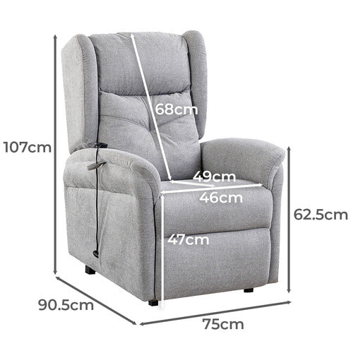 YORK STREET SAULE ELECTRIC RECLINER ARMCHAIR