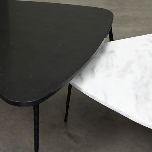 BROOKLYN AND BELLA SAVIA 84CM MARBLE COFFEE TABLE
