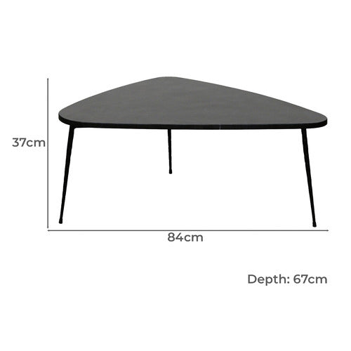 BROOKLYN AND BELLA SAVIA 84CM MARBLE COFFEE TABLE
