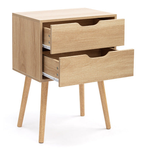 CORE LIVING SEATTLE 2 DRAWER BEDSIDE TABLE