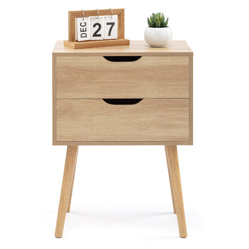 CORE LIVING SEATTLE 2 DRAWER BEDSIDE TABLE