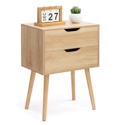 CORE LIVING SEATTLE 2 DRAWER BEDSIDE TABLE
