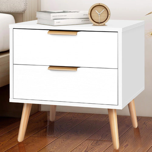 HOXTON ROOM SEBASTIAN 2 DRAWER BEDSIDE TABLE