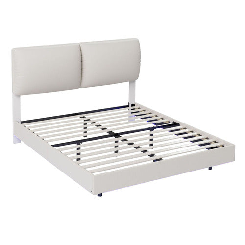 OAKLEIGH HOME SEQUOIA FLOATING BED FRAME WITH LED