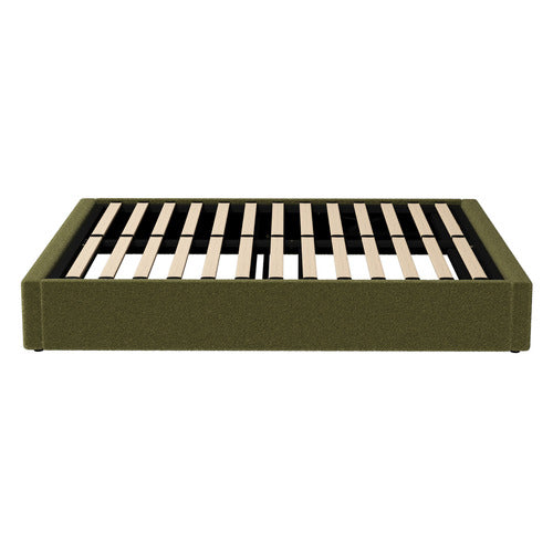 LIVING FUSION GREEN SERAPHINE SHERPA GAS LIFT STORAGE BED BASE