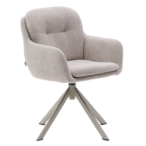 LINEA FURNITURE SEYMOUR CHENILLE SWIVEL ARMCHAIR