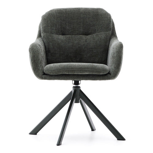 LINEA FURNITURE SEYMOUR CHENILLE SWIVEL ARMCHAIR