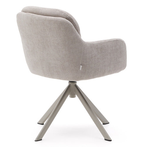 LINEA FURNITURE SEYMOUR CHENILLE SWIVEL ARMCHAIR