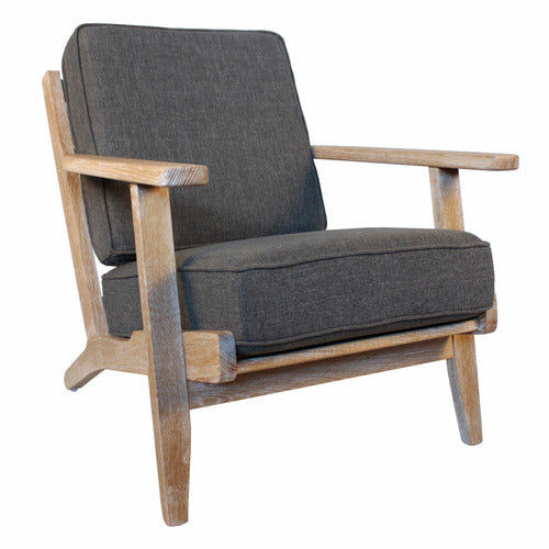NATURALLY PROVINICIAL SHAN OAK WOOD ARMCHAIR