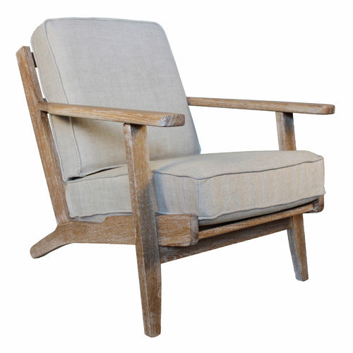 NATURALLY PROVINICIAL SHAN OAK WOOD ARMCHAIR