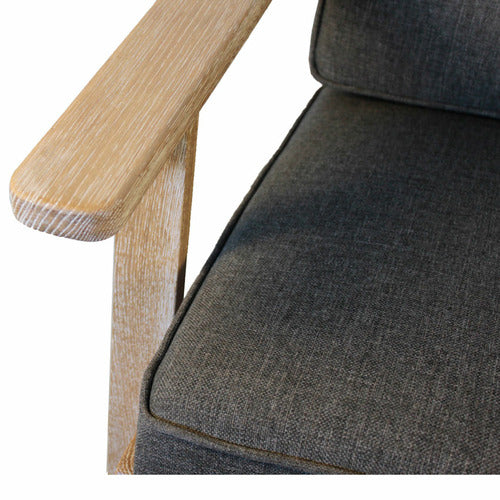 NATURALLY PROVINICIAL SHAN OAK WOOD ARMCHAIR