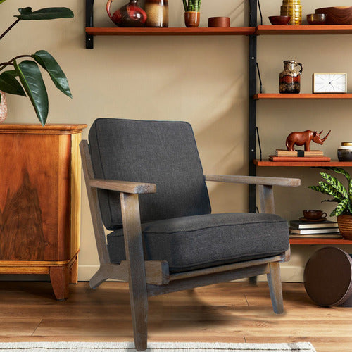 NATURALLY PROVINICIAL SHAN OAK WOOD ARMCHAIR
