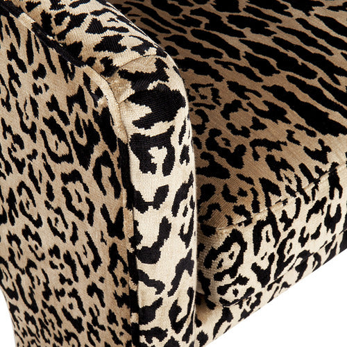 REXINGTON HOME SHANA LEOPARD VELVET TUB CHAIR
