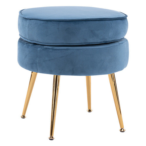 LETITIA LANE 2 PIECE SHANAYA VELVET ARMCHAIR & OTTOMAN SET