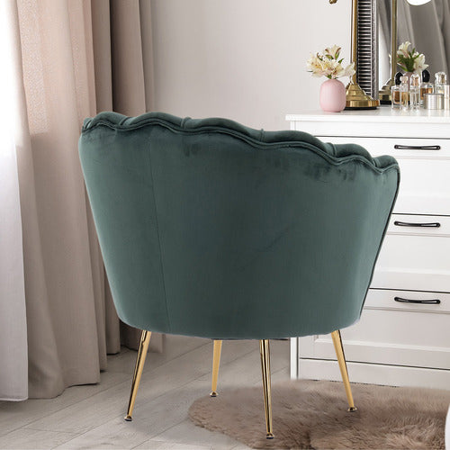 LETITIA LANE SHANAYA VELVET ARMCHAIR