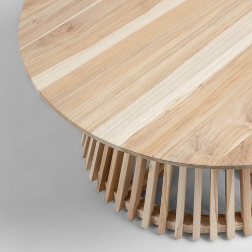 LINEA FURNITURE DARLA ROUND WOODEN COFFEE TABLE
