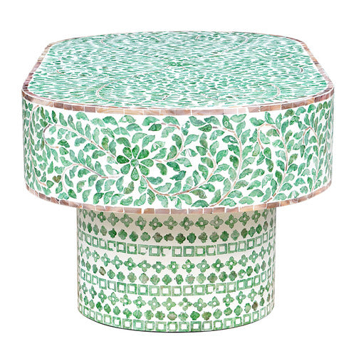 THE DECOR STORE SHEPARD CAPIZ SHELL COFFEE TABLE