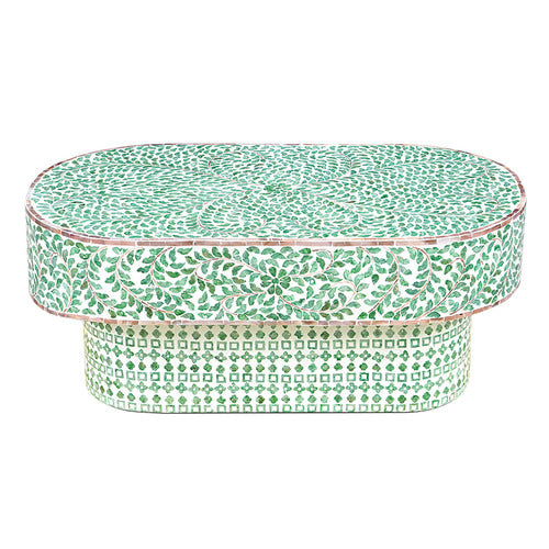 THE DECOR STORE SHEPARD CAPIZ SHELL COFFEE TABLE
