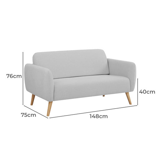 PALMGROVE LANE SIGUR 2 SEATER UPHOLSTERED SOFA